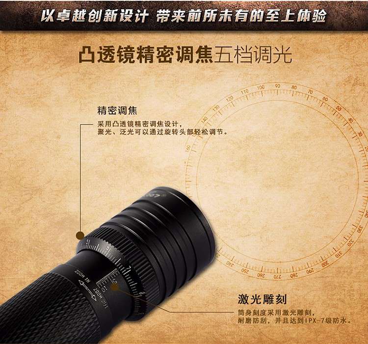 大功率led強光手電筒調(diào)光方式